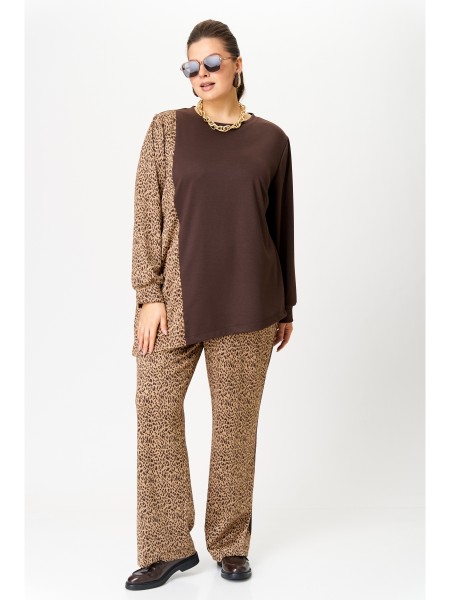 М190 бежевый с коричневым