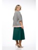Юбочный костюм артикул: М236 мультиколор с изумрудом от OVERYOU - вид 2