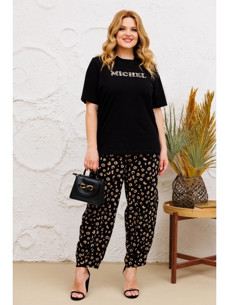 1377 черный, леопард