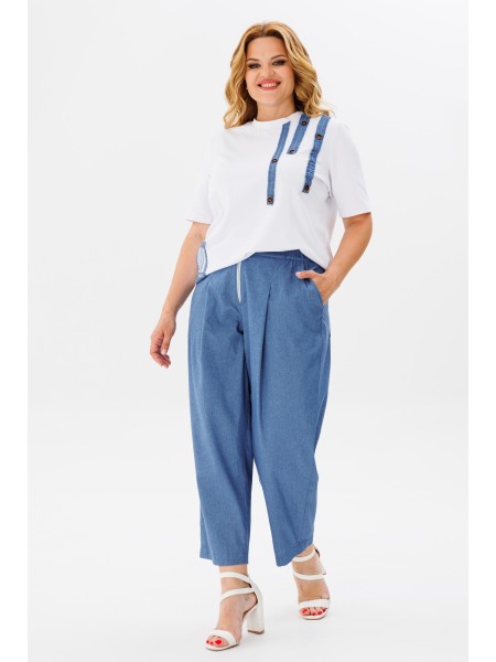 1370 синий, белый