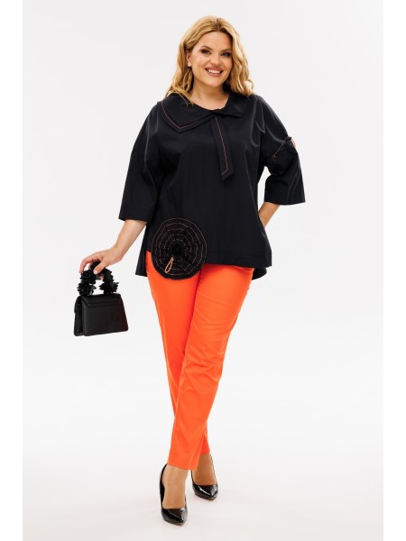 1385 черный, оранжевый