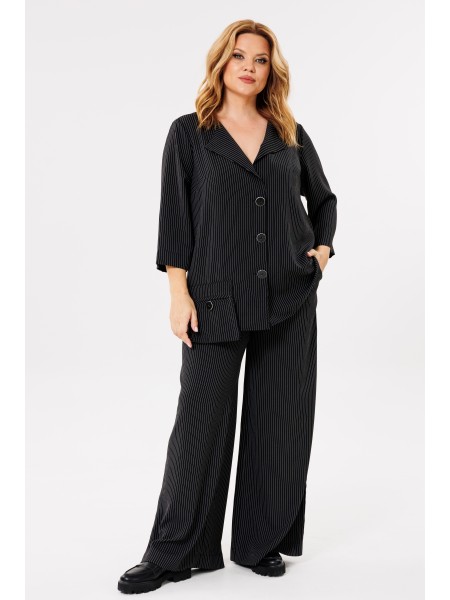 1386/1 черный, полоска