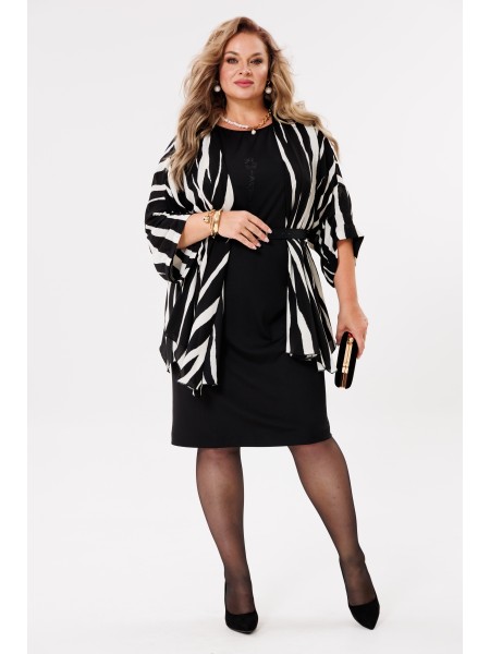 1398 черный, зебра