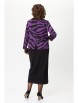 Юбочный костюм артикул: 1394 фиолетовый принт, черный от Мишель Шик - вид 2