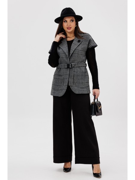 1404/1 черный, темно-серый, клетка