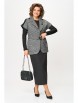 Юбочный костюм артикул: 1433 серый клетка, черный от Мишель Шик - вид 1