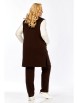 Брючный костюм артикул: 759/2 коричневый от BonnaImage - вид 8