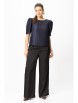 Брючный костюм артикул: 1013/6 синий+черный от BonnaImage - вид 1
