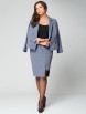 Юбочный костюм артикул: 1295 серый от МишельСтиль - вид 8