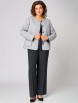 Брючный костюм артикул: 1306 жемчужно-графитовый от МишельСтиль - вид 8