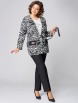 Брючный костюм артикул: 1100-2 черно-молочный от МишельСтиль - вид 9