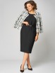 Плательный костюм артикул: 1324 черно-белый от МишельСтиль - вид 10