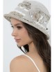 Головной убор артикул: ГОЛОВНЫЕ УБОРЫ ГАЙС (БЕЙЖ ВАЙТ) от Bellovera - вид 2