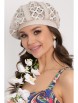 Головной убор артикул: ГОЛОВНЫЕ УБОРЫ ПАЛЬМАНИ (ВАЙТ БЕЙЖ) от Bellovera - вид 1