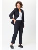 Брючный костюм артикул: 203+586 черный джинс от БелЭльСтиль - вид 5