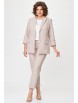 Брючный костюм артикул: 412+586 бежевый джинс от БелЭльСтиль - вид 4