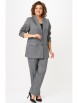 Брючный костюм артикул: 762+609 елочка серая от БелЭльСтиль - вид 1