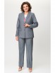 Брючный костюм артикул: 412+596 серый однотон от БелЭльСтиль - вид 1