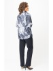 Блузка артикул: 877 синий принт от БелЭльСтиль - вид 2