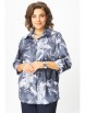 Блузка артикул: 877 синий принт от БелЭльСтиль - вид 3