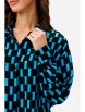 Блузка артикул: 735 черно+голубой от VIZAVI - вид 4