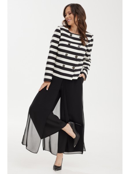 2444 черный+белый