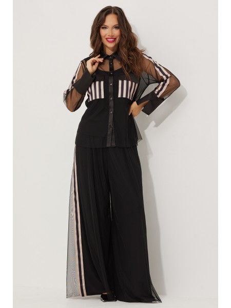 2476 черный+пудровый