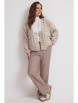 Брючный костюм артикул: 2626 коричневые тона+молочный от Магия Моды - вид 1