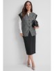 Юбочный костюм артикул: 2627 серый+черный от Магия Моды - вид 5