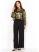 Брючный костюм артикул: 1413 золото, черный от ТАиЕР - вид 5