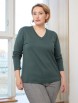 Кофта, джемпер артикул: Джемпер 2613 полынь от AVERI - вид 2
