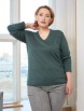 Кофта, джемпер артикул: Джемпер 2613 полынь от AVERI - вид 1