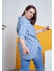 Блузка артикул: Блузка 2874 голубой принт от AVERI - вид 2