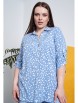 Блузка артикул: Блузка 2874 голубой принт от AVERI - вид 1