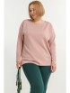 Кофта, джемпер артикул: Свитшот 3028 пыльная роза от AVERI - вид 1