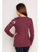 Кофта, джемпер артикул: Лонгслив Композиция, бордо меланж от Style Margo - вид 4