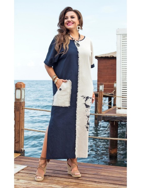 24873 синий+молочный