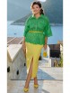 Юбочный костюм артикул: 24613/1 зеленый+лимонный от Vittoria Queen - вид 1