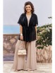 Брючный костюм артикул: 24753 черный+карамель от Vittoria Queen - вид 1