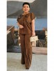 Брючный костюм артикул: 25243 шоколад+голубой от Vittoria Queen - вид 4