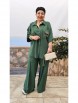 Брючный костюм артикул: 25623 хаки от Vittoria Queen - вид 4