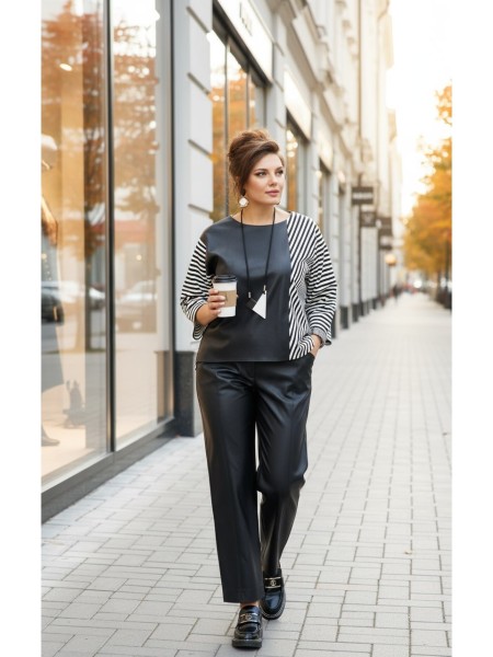 25453 черный, полоска