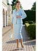 Юбочный костюм артикул: 26723 серебристо-голубой от Vittoria Queen - вид 6