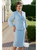 Юбочный костюм артикул: 26723 серебристо-голубой от Vittoria Queen - вид 1