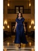 Нарядное платье артикул: 27643 темно-синий от Vittoria Queen - вид 13