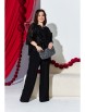 Брючный костюм артикул: 27213 черный от Vittoria Queen - вид 6