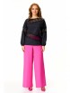 Брючный костюм артикул: М-7618 черный, фуксия от T&N - вид 5