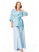 Брючный костюм артикул: М-7622 голубой топаз от T&N - вид 1
