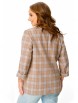 Жакет артикул: М-7653 бежево-голубая клетка от T&N - вид 2