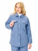 Куртка артикул: М-7689 бархатистый голубой от T&N - вид 1
